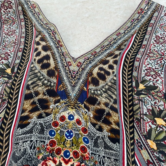 Camilla embellished silk tank top. Size medium - Picture 10 of 15